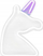 Lampë neon LED për zbukurim Unicorn 2, me USB, shumëngjyrëshe