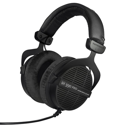 Kufje Beyerdynamic DT 990 PRO 250 OHM, 3 m, me kabllo, të zeza