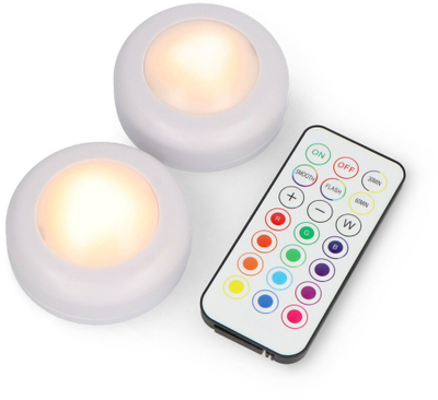 Set llamba LED Bambu Lab KC007, RGBW 16 ngjyra, me telekomandë, të bardha