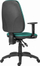 Karrige ergonomike zyre Powerton Office Anna, mekanizëm asinkron, krahë të rregullueshëm, ngjyrë turquoise