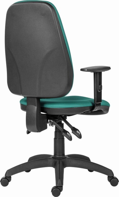 Karrige ergonomike zyre Powerton Office Anna, mekanizëm asinkron, krahë të rregullueshëm, ngjyrë turquoise