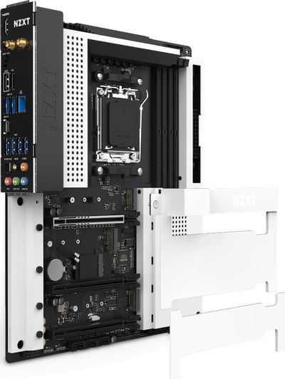 Pllakë amë Nzxt N7 B650E MATT, e bardhë