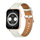 Smartwatch Colmi C28, ekran AMOLED, rrip lëkure, gold e bardhë