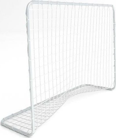 Portë futbolli Nils BR182, me rrjetë, kornizë çeliku 1.82m, e bardhë