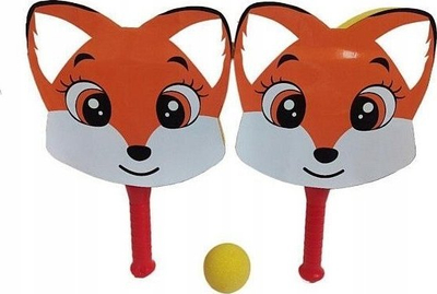 Set raketash shkumë Nicola Toys Fox me top, për kalamaj, shumëngjyrësh
