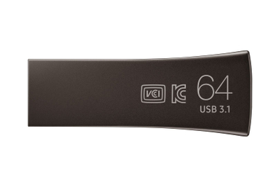 USB Samsung Bar Plus, 64GB, USB 3.1 Gen1, gri titan