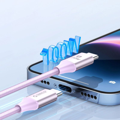 Kabllo USB C Orico CDX, 100W 5A PD, 1m, vjollcë