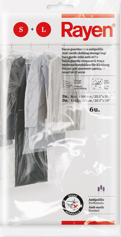 Set mbulesash rrobash Rayen, 6 copë, transparente
