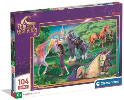 Puzzle Clementoni Unicorn Academy, 104 pjesë, për fëmijë