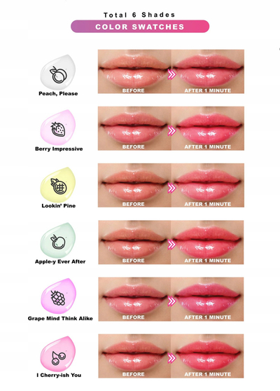 Lip gloss J.Cat Lipspect LLL105 Grape Mind Think Alive, me efekt që i ndërron ngjyra, me vaj argani