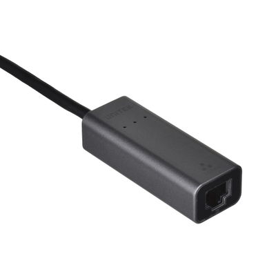 Përshtatës Unitek U1313C, USB-A/C në RJ45, 2.5 Gbps, ngjyrë hiri