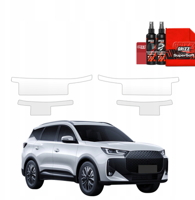 Folie mbrojtëse pragjesh GRIZZ 4in1 Chery Tiggo 7 2025-2026, set, transparente