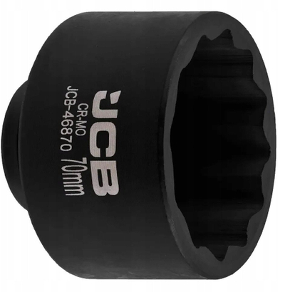 Kokë çelësi goditës JCB 46870, 3/4", 70mm, 12-këndëshe