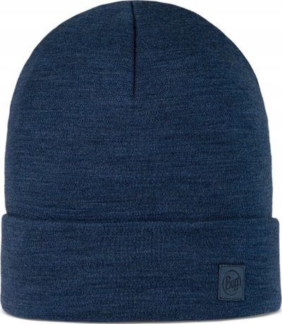 Kapelë BUFF Merino Heavyweight Beanie, lesh merino, dimërore, e zezë