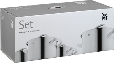 Set tenxheresh WMF Diadem Plus, 4 copë, çelik inox 18/10, ngjyrë argjendi