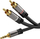 Kabllo audio PremiumCord Jack 3.5mm në RCA x2, 3m, e zezë