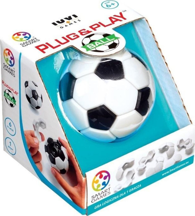 Loja me mend Smart Games Plug &amp; Play Ball, 3D puzzle, për kalamaj, me kornizë të zezë