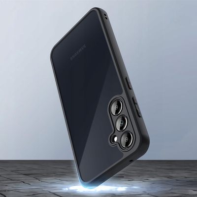 Futrollë Tech-protect Magmat për Galaxy A36 5G, TPU dhe polikarbonat, matte, e zezë