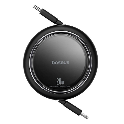 Kabllo zgjatëse Baseus Free2Pull USB C në Lightning, 20W, 1m, i zi
