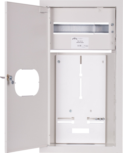 Kasetë elektrike Sabaj Switchgear RL 12E, për matës elektronik trefazor, IP31, e bardhë