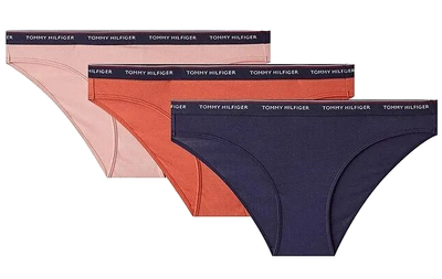 Set brekë për femra Tommy Hilfiger UW0UW00043 -077, 3 palë, rozë, portokalli, kaltër, S, woman