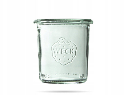 Set kavanozë qelqi Weck Sturz Mini, 140 ml, 12 copë, transparent