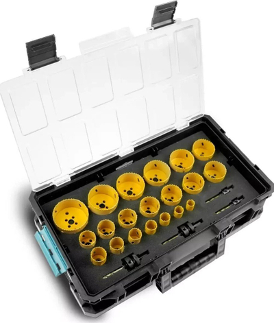 Set shpuese rrethore Dedra TCT Carbide N0303G06, 20 copa, për dru dhe mur