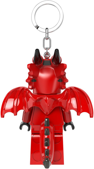 Vorrëse çelsash LEGO Dragon Suit Guy, figurë me dritë LED, 3\"