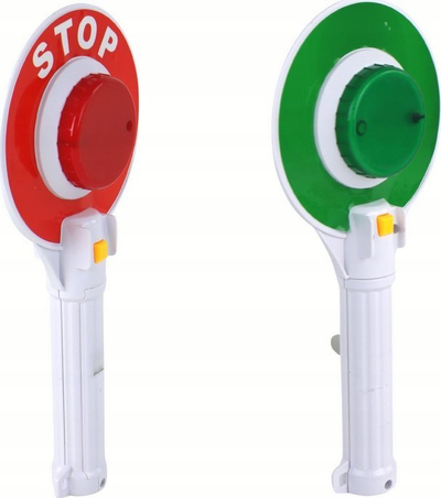 Lodër shkop policie Leantoys Lollipop Stop, me drita, shumëngjyrëshe