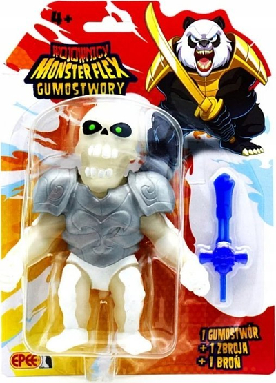 Figurinë lodër Epee Monster Flex, skelet luftëtar, trup i zgjatshëm, me shpatë blu