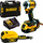 Vidëgoditës me bateri DeWALT 18V, 1/4", 5Ah, i verdhë