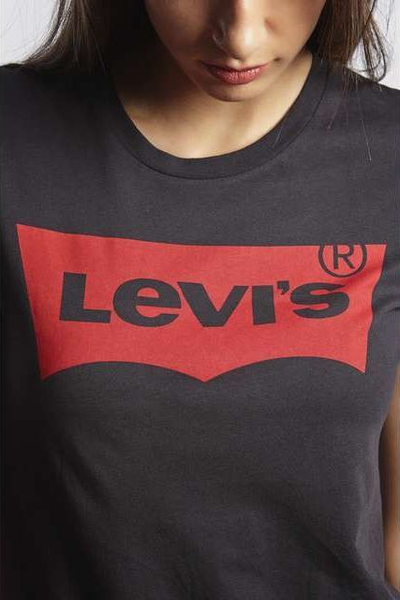 Levi's The Perfect Large Batwing Tee, Black