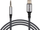 Kabllo audio Blow 66-166, USB-C në 3.5mm, 1m, gërshet gri