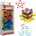 Set lodrash ndërtimi Askato Little Geniuses Flowers, 90 copa, 3+, shumëngjyrësh