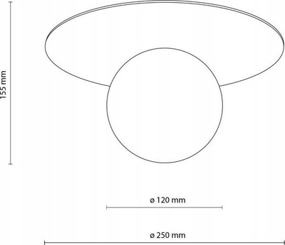 Llambë tavanore TK Lighting Pixie, 25 cm, G9, bezhë