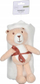 Set jorgan me batanije Teddy Bear, 80x100cm, për bebe, i bardhë