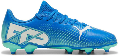 Këpucë futbolli fëmijësh Puma Future 7 Play FG AG Jr 107949 01, për fushë natyrale dhe sintetike, blu