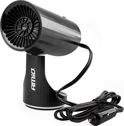 Ngrohës makine AMIO Car Heater 12V, 150W, për xhama kundër avullit, i zi