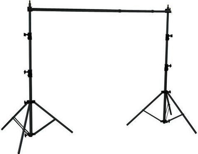 Sistem sfondi fotografik Linkstar BS-2431, 3.15 m gjerësi, 2.32 m lartësi, i zi