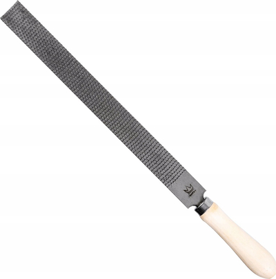 Limë për dru RICHMANN C4921, raspe e sheshtë 250mm, me dorezë dru natyral