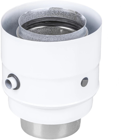 Adapter tubi SpiroFlex SX-TD80/110AAB, 80/110 në 80/125, i bardhë