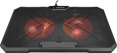 Bazë ftohëse për laptop Rampage AD-RC12 GameZone, 5-17", RGB, e zezë