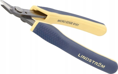 Prerëse anësore Lindström 6151, e saktë ESD, 134mm, blu me të verdhë