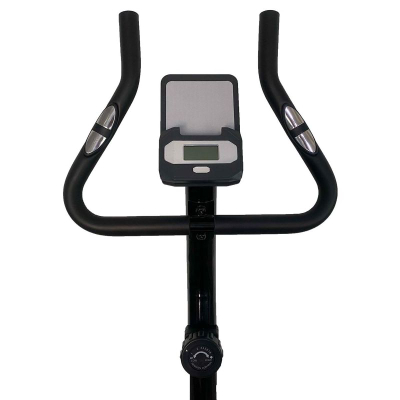 Biçikletë stërvitje magnetike Eb Fit B60, ekran LCD, rezistencë me rregullim me dorë, ngjyrë e bardhë