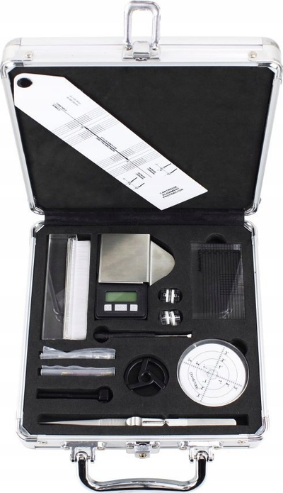 Set aksesorësh për pikap Lenco TTA-12IN1PRO, 12 në 1, kuti alumini, argjend