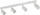 Spot drite për tavan TK Lighting Top, 83 cm, 4 llamba GU10, metalik i bardhë