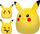 Lodër pelushi Kellytoy Squishmallows, 20 cm, Pokémon Pikachu, shumë e butë