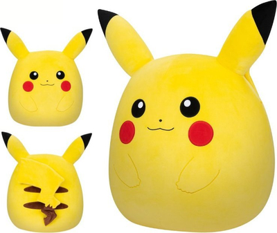 Lodër pelushi Kellytoy Squishmallows, 20 cm, Pokémon Pikachu, shumë e butë