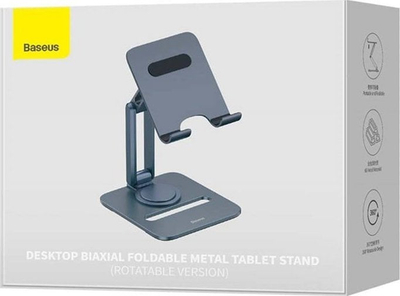 Mbajtëse tavoline për tablet Baseus Metal, paloset, alumin, gri