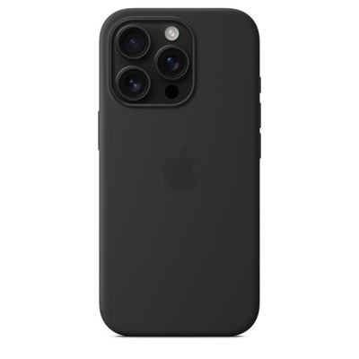 Apple iPhone 16 Pro Silicone Case with MagSafe, Black